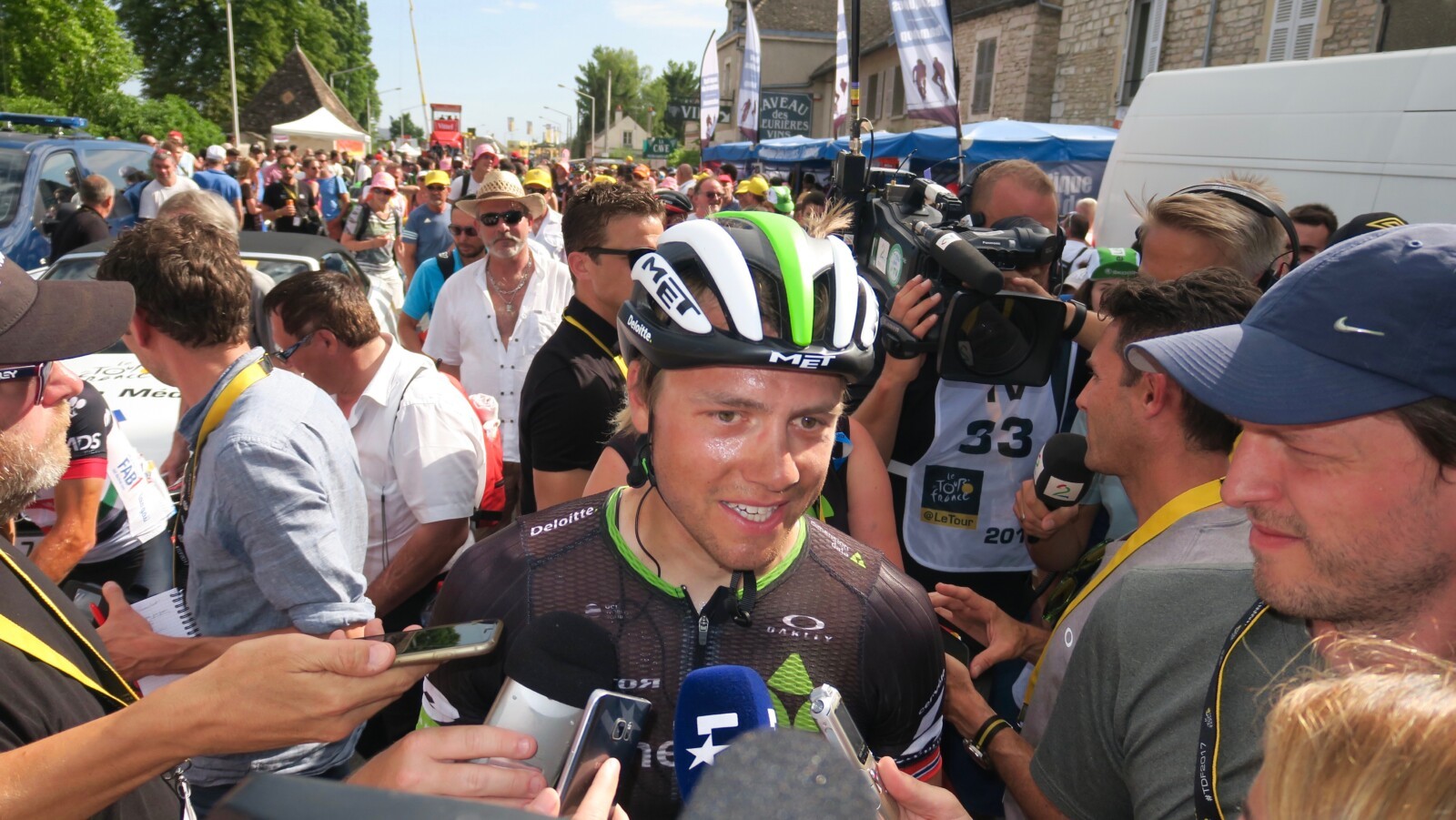 Marcel Kittel: Thrilled with his third sprint win of the 2017 Tour de France. Image: Nat Bromhead