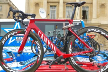 Kristoff's Canyon on the Katusha team car after the 2017 Tour de France. Image: Nat Bromhead