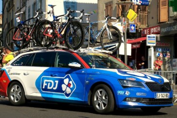 Mavic Neutral Service - Skoda Octavia. Mavic also use Skoda Superbs and 250cc Motor Scooters.