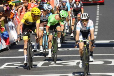 It was Matthews second Tour de France stage win having also enjoyed success at the 2016 event. Image: Sirotti.