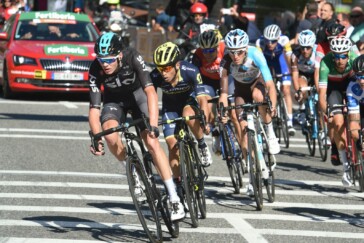 Chris Froome of Team Sky is now in the red leader's jersey at la Vuelta. Image: Sirotti