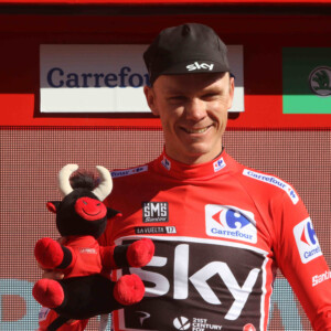 Chris Froome of Team Sky is now in the red leader's jersey at la Vuelta. Image: Sirotti