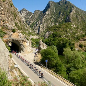 Chris Froome of Team Sky is now in the red leader's jersey at la Vuelta. Image: Sirotti