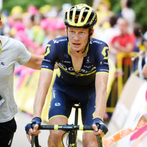 23yo Orica-Scott rider Jack Haig after his solo victory at Stage 6 of the Tour of Poland. Image: Sirotti.