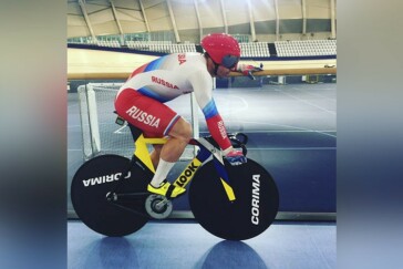 Shane Perkins trackside in St Petersburg during the week. Image: Facebook.