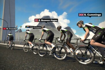 Go Zwift for the opportunity to train with some of the best pros in the business, the riders of WorldTour team Dimension Data for Qhubeka.