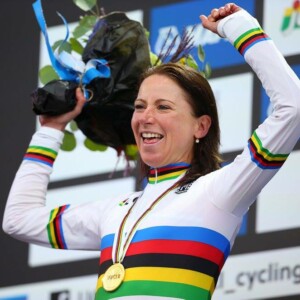 Finally There: Mark Beaumont celebrates the finish of his epic adventure at the Arc de Triomphe in Paris. Image: Mark Beaumont.