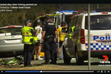 Lee Wilde was a passionate cyclist and regular at club races and events. He is pictured here on top of the E-grade podium during August. Image: Gold Coast Masters Cycling Club