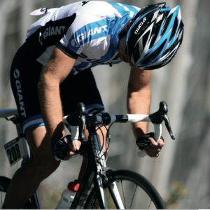 Nick with well-known cycling legend Phil Liggett. Image: Supplied