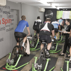 The futuristic TechnoGym MYCYCLING indoor trainer is here and now.