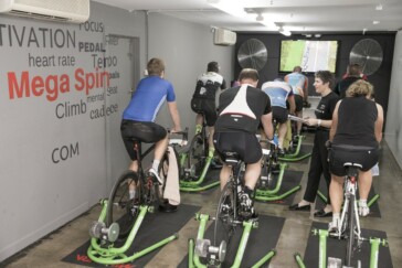 The futuristic TechnoGym MYCYCLING indoor trainer is here and now.