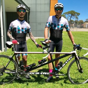 Simon Wong puts in 200 to 300km a week on the bike - an enviable training regime.