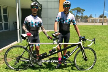 Simon Wong puts in 200 to 300km a week on the bike - an enviable training regime.