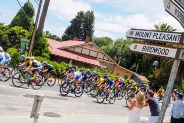 Jay McCarthy stayed with Porte much of the way up Willunga Hill, but Porte's push in the final kilometre proved too much for the 25yo Queenslander.