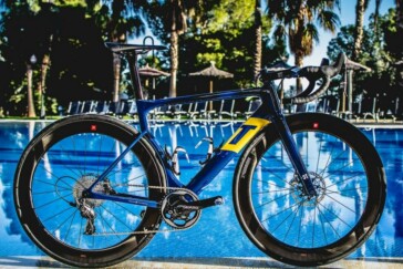 Richie Porte with supporters prior to the start of Stage 4 of the 2018 Santos Tour Down Under. Image: Nat Bromhead.
