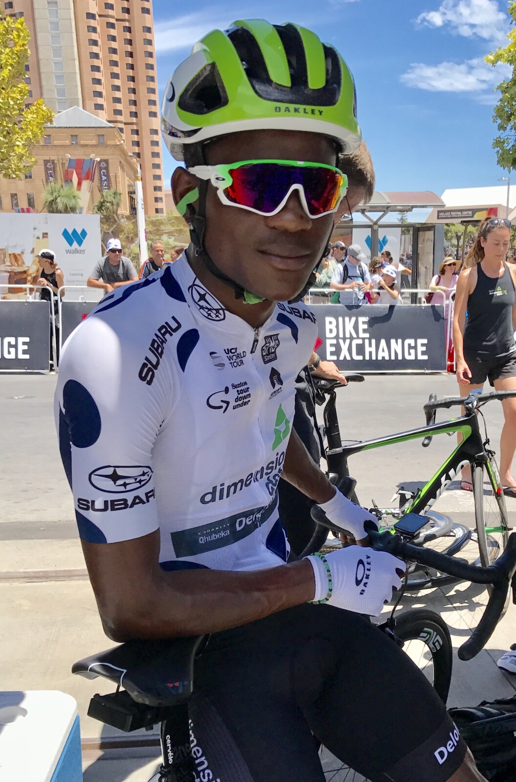 Nicholas Dlamini of Team Dimension Data took out the polka dot king of the mountain