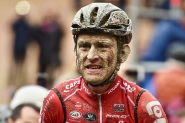 One of the Shimano neutral support vehicles during the gritty conditions in Italy. Image: Sirotti.