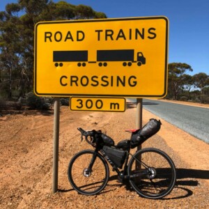 Pawel Pulawski, one of two riders crossing Australia by single speed bike.Image: Supplied.