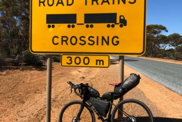 Pawel Pulawski, one of two riders crossing Australia by single speed bike.Image: Supplied.
