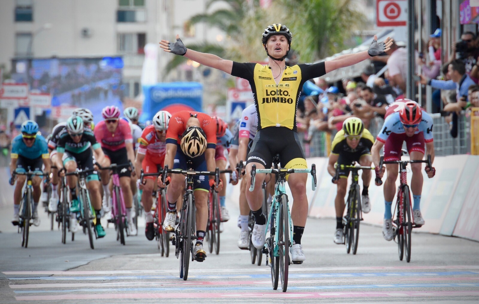 The first major climbing test of the 2018 Giro - the challenging Mt Etna stage. Image: Giro d'Italia