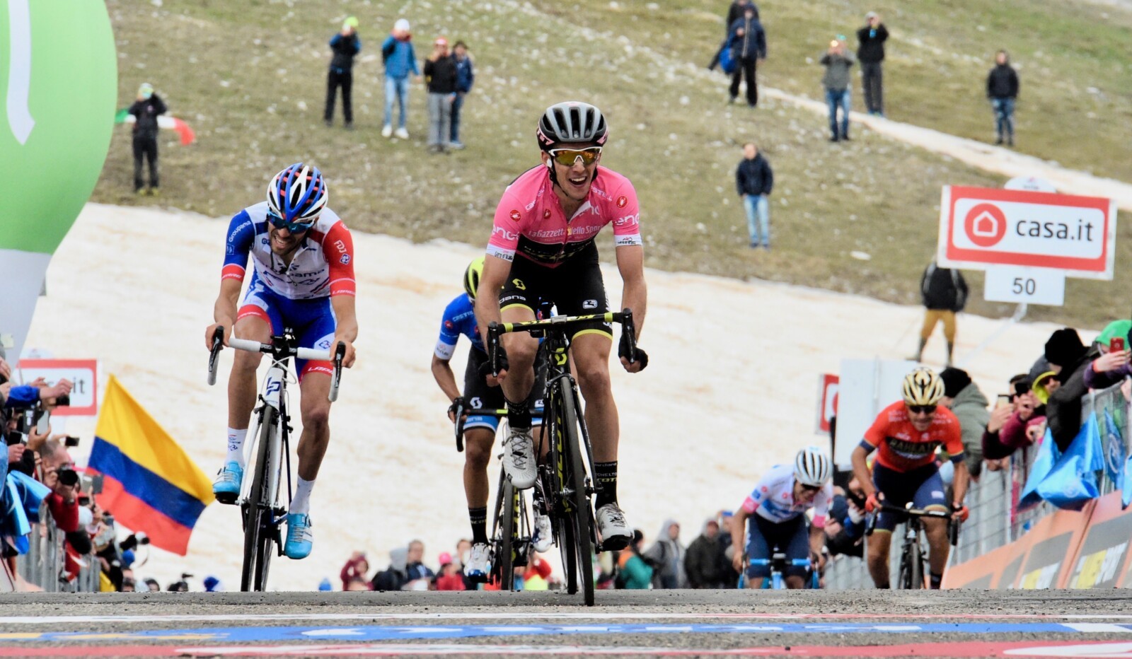 The first major climbing test of the 2018 Giro - the challenging Mt Etna stage. Image: Giro d'Italia