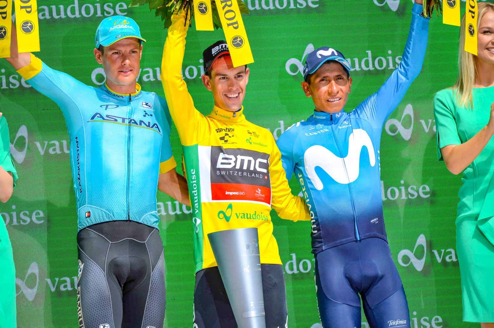 Richie Porte with supporters prior to the start of Stage 4 of the 2018 Santos Tour Down Under. Image: Nat Bromhead.