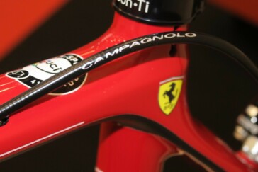 Two SF01's were on display at EuroBike, a black on red and pure red model.