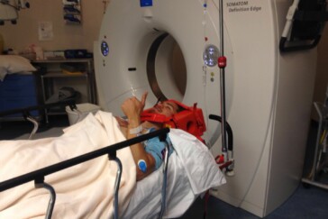 The young Aussie leading a Team BMC rider during a day race in Holland.