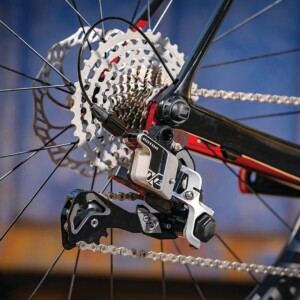 The world's first carbon bike, an aero track bike with bullhorn handlebars designed and built by Assos founder Tony Maier.