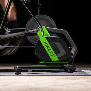 Megan Scott (white jersey) celebrates her Bowral Classic success with members of the Giant Sydney Cycling Club at the event village.