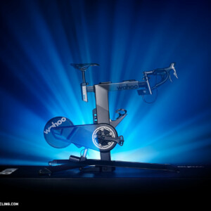 Megan Scott (white jersey) celebrates her Bowral Classic success with members of the Giant Sydney Cycling Club at the event village.