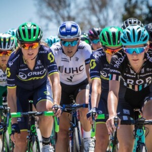 Annemiek van Vleuten, Anna van der Breggen and Amanda Spratt on the podium at the 2019 World Championships. Image courtesy of UCI.