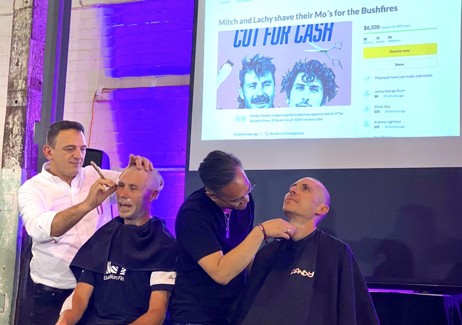 Stage 3 of the TDU passed through Cudlee Creek, an area severely impacted by fire just weeks earlier. Image: Nat Bromhead