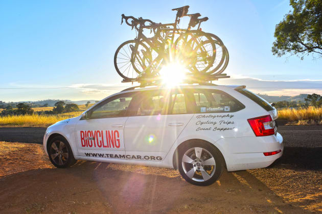 Having a 'team car' along is a luxury. Any volunteers for designated driver?
