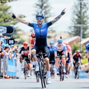 Stage 3 of the TDU passed through Cudlee Creek, an area severely impacted by fire just weeks earlier. Image: Nat Bromhead