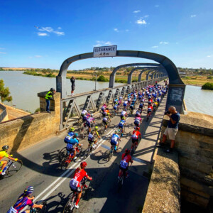 Cam Meyer celebrates after winning the 2020 National Jersey. Image: Mitchelton-Scott Instagram.