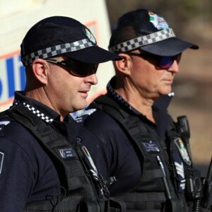 Queensland country police officers Sergeant Tim Hoffman and Senior Constable Matt Shaw. Image: ABC