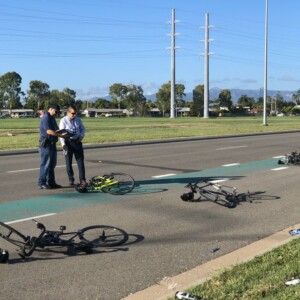 Julia continued to train through her pregnancy using the online Zwift platform.