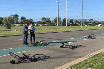 Julia continued to train through her pregnancy using the online Zwift platform.