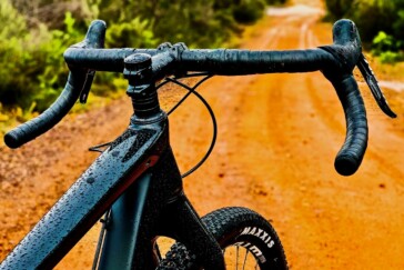 Harry combining university studies and light training as he eased back onto the bike.