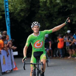 Stage 3 of the 2020 TDU, Turtur's final race, passed through Cudlee Creek, an area severely impacted by fire just weeks earlier. Image: Nat Bromhead