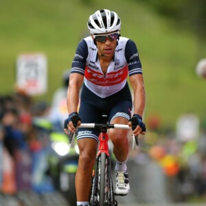 Primoz Roglic, Tadej Pogacar and Richie Porte on the 2020 Tour de France podium in Paris. Image: Sirotti