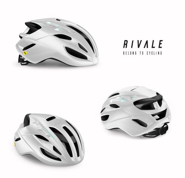 met rivale helmet white