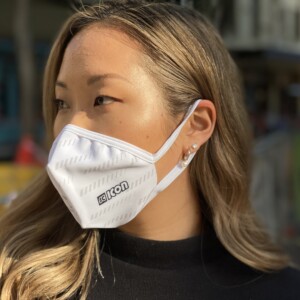 Team UAE riders at the Tour de France with their Scicon reusable face masks.