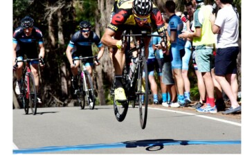 Jake Kauffmann, riding for the NSWIS team, won the sprint jersey at the 2017 Jayco Herald Sun Tour. Image: Supplied.