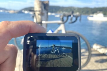 Leif Justham at the start of his round Australia ride to help raise awareness of environmental issues. Image: Stirling Districts FC.