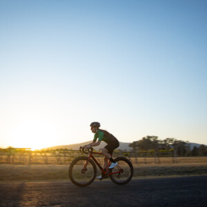 The new Ekar groupset features a thumb hook to assist with positive gear changes.