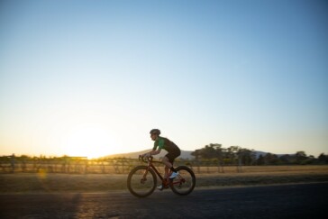 The new Ekar groupset features a thumb hook to assist with positive gear changes.