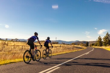 Richie Porte, Alexey Lutsenko and Geraint Thomas on the final podium at the 2021 Criterium du Dauphine. Image: Team Ineos Grenadiers.