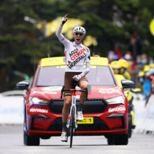 West Australian Ben O’connor Crossed The Solo To Win Stage 9, One Of The Toughest Stages Of The 2021 Tour De France. Image: Ag2r Citroen.